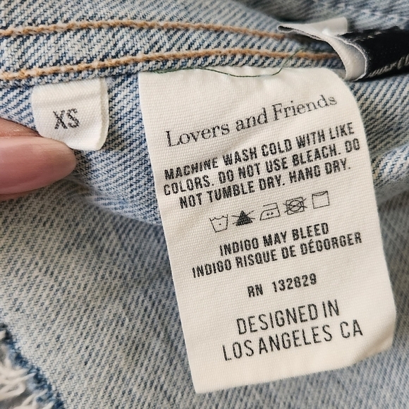 LOVERS + FRIENDS Distressed Jean Jacket - Picture 13 of 16